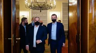Prime ministers of Hungary and Poland - Viktor Orban and Mateusz Morawiecki
