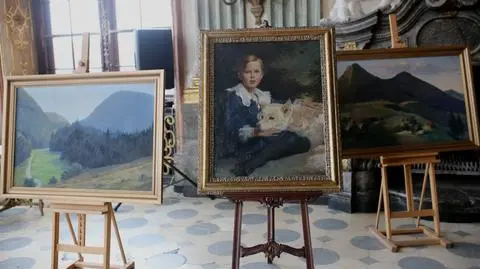 Obrazy przekazane Zamkowi Książ: dwa pejzaże i portret