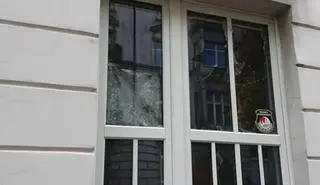 W budynku sanepidu w Chojnicach wybito szyby