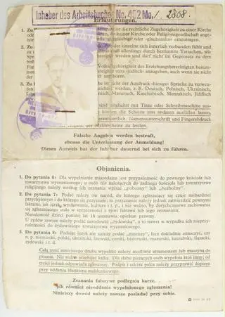 Dokumenty dotyczące Stanisława Sobczyka 