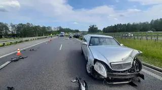 Policjanci byli na miejscu, bo doszło tu do kolizji