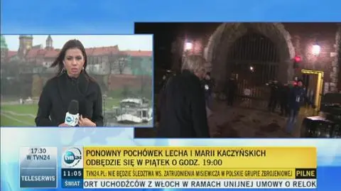Para prezydencka ponownie spocznie w krypcie pod Wieżą Srebrnych Dzwonów