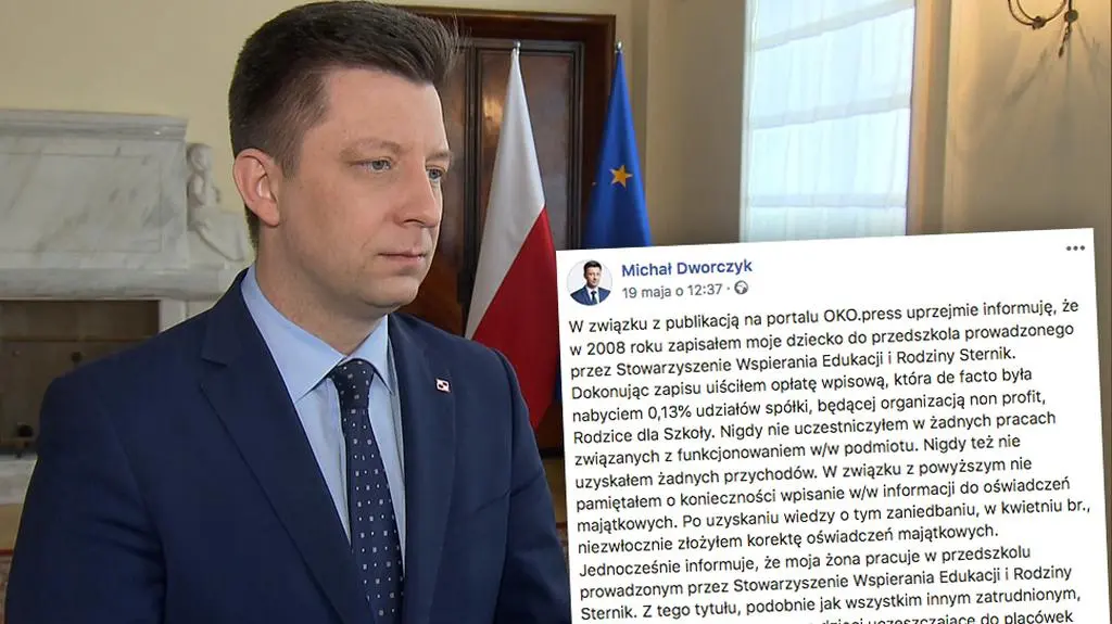 Oświadczenie Michała Dworczyka po publikacji OKO.press