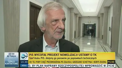 PiS wycofał projekt nowelizacji ustawy o Trybunale Konstytucyjnym