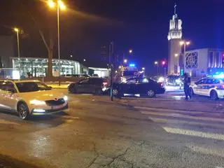 Kolizja na ulicy Zakopiańskiej w Krakowie