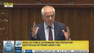Niesiolowski (PO) podczas dyskusji o zakazie aborcji