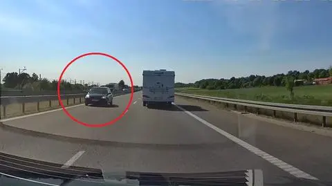 78-latek jechał pod prąd na S7