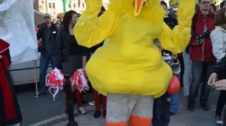 Na placu Mickiewicza pojawił się nawet Wielki Ptak z ulicy Sezamkowej