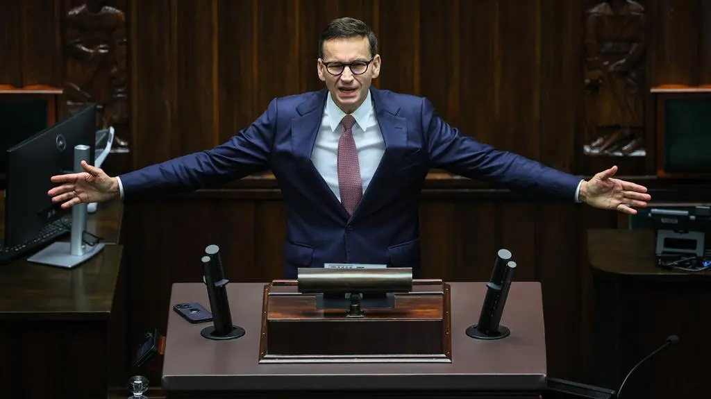 Mateusz Morawiecki, szef klubu Rozwój Plus, w Sejmie