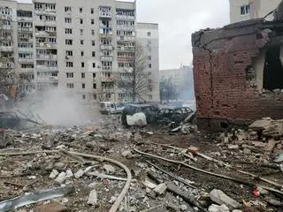 Czernihów po ostrzale (3.03.2022)