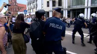 Doszło do starć i interwencji policji