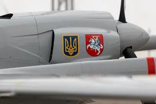 Dron Bayraktar TB2 przekazany Ukrainie przez Litwę