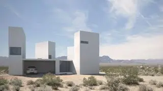 Four Eyes House w Coachella Valley, Kalifornia 