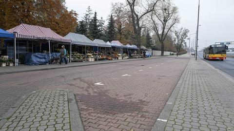 Cmentarze zamknięte, kwiaty i znicze zostały. "Z godziny na godzinę podjęta decyzja, i co my z towarem zrobimy?"