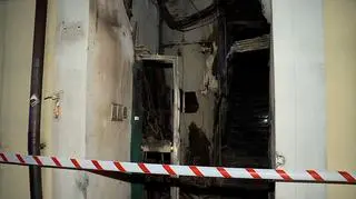 Pożar budynku przy ulicy Przemysłowej w Tarnowie