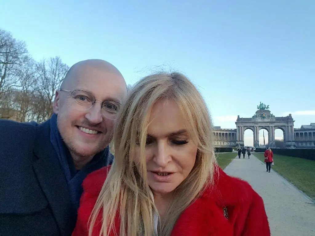 Charakteryzator Michał Ziemkiewicz i Monika Olejnik 
