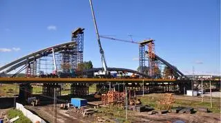 Wiadukt w pobliżu PGE Areny