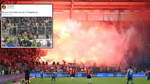 Bijatyka kibiców, ewakuacja stadionu. Wielka awantura po meczu w Niemczech