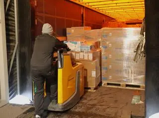 Towary docierają do hubu każdego dnia