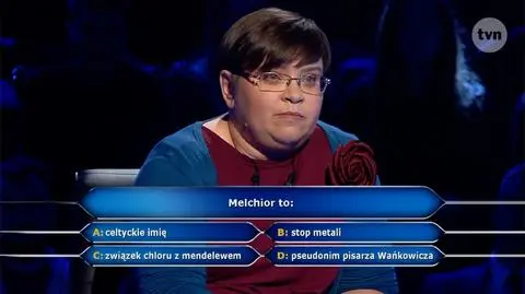 Pytanie w "Milionerach" o znaczenie słowa melchior