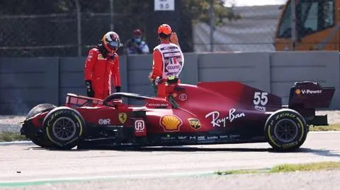 Ostatni trening na Monzie. Rozbity bolid Ferrari, Kubica w czołówce