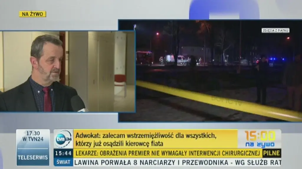 Kierowca nie został podany badaniom lekarskim
