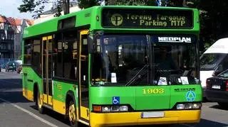 Neoplan N4009 czyli "pszczółka" wynajęta przez Międzynarodowe Targi Poznańskie