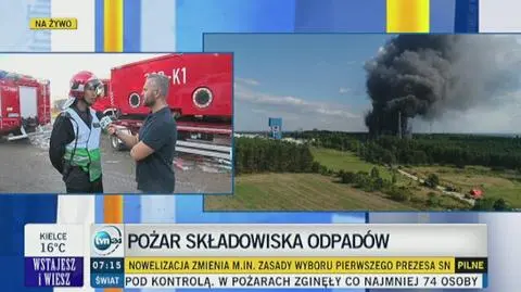 Na miejscu są obecnie 43 jednostki straży pożarnej