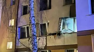Wybuch gazu w bloku w Łomży