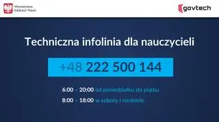 Infolinia dla nauczycieli