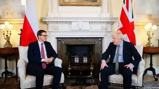 Mateusz Morawiecki and Boris Johnson