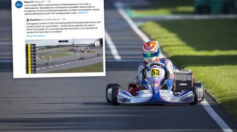 Rzucił zderzakiem w rywala, a potem go pobił
