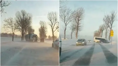 Trudne warunki na dolnośląskich drogach