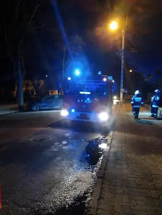 Ogień pojawił się w szpitalu chwilę przed północą