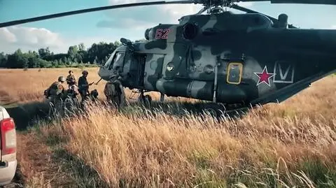 Rosyjski śmigłowiec Mi-8, przejęty przez siły ukraińskie 
