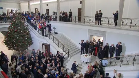 Spotkanie opłatkowe parlamentarzystów. Oglądaj na żywo