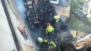 Eksplozja w bloku mieszkalnym w Kijowie