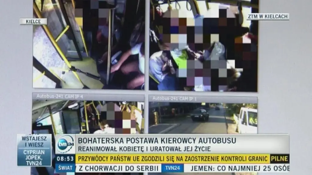 Karol Sławeta bez wahania podjął się reanimacji 77-letniej pasażerki swojego autobusu gdy ta zasłabła