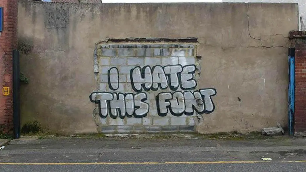 " I Hate This Font!", Londyn, 2012