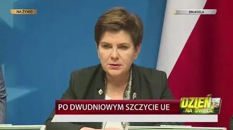 Szydło o Tusku: nie słyszałam, by chciał reformować UE