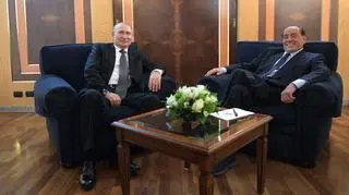 Silvio Berlusconi i Władimir Putin na zdjęciu z 2019 roku