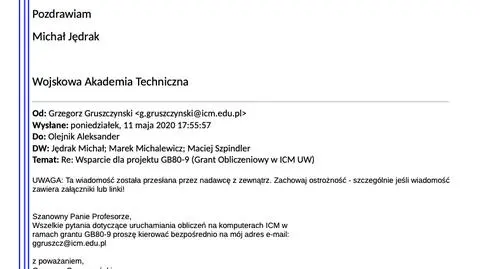 "Próbował coś liczyć, nigdy nie policzył". Ujawnione maile w sprawie ustaleń podkomisji smoleńskiej