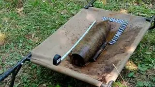 The ammunition was lying 40 metres below the surface