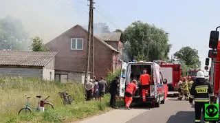 W miejscowości Bądków Pierwszy doszło do wybuchu butli z gazem