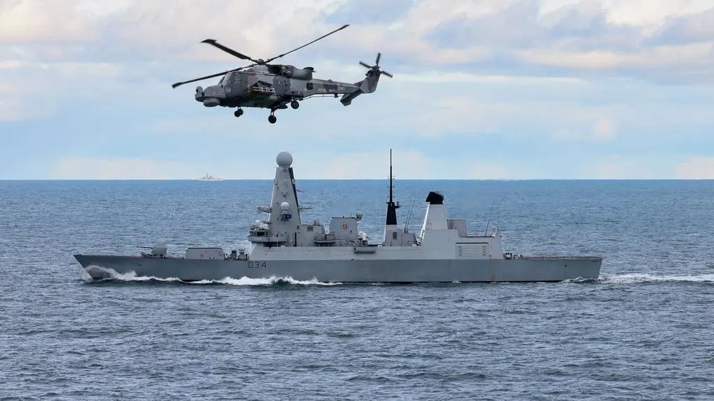 Niszczyciel HMS Diamond. Zdjęcie ilustracyjne 