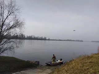 W czwartek w akcji brał udział policyjny śmigłowiec 