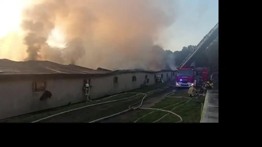 Pożar kurnika w Ćmińsku