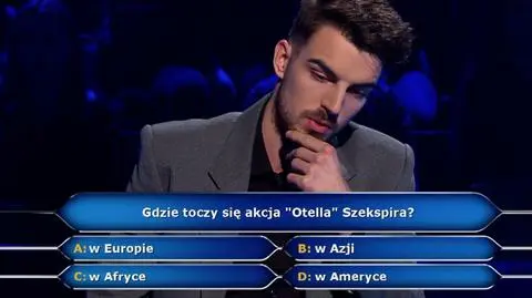 Pytanie w "Milionerach" za 40 tysięcy. O dzieło Szekspira