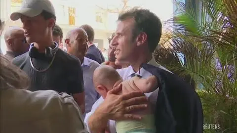 Macron na Saint-Martin