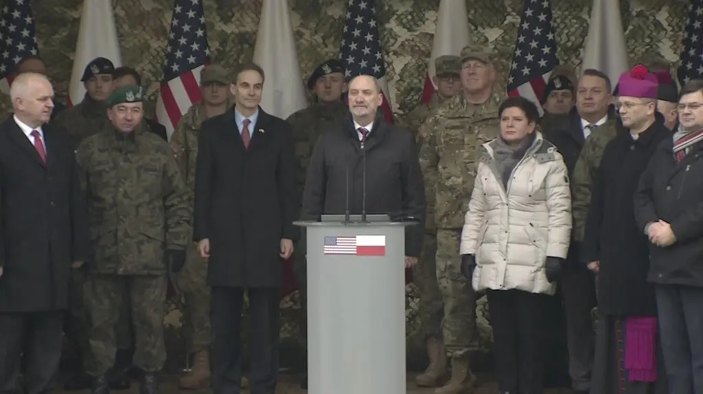 Macierewicz do żołnierzy USA: jesteście tu by bronić wolności